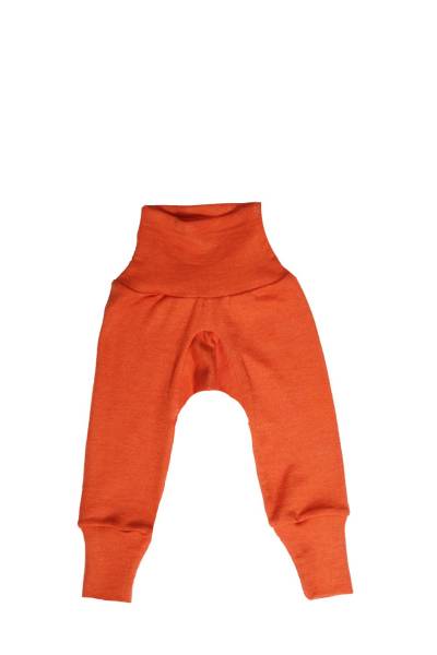 Cosilana Baby-Hose mit Bund aus Wolle/Seide - 29 Orange 98 / 104 von Cosilana